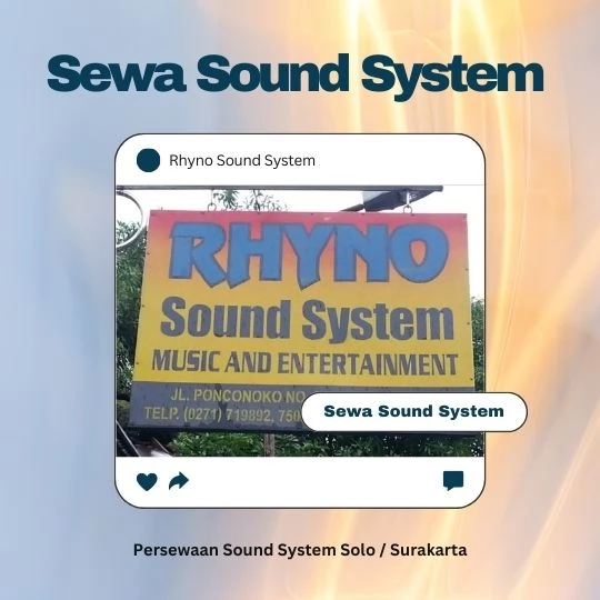 Rental Sound System di Kecamatan Weru