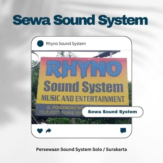 Rental Sound System Berkualitas di Solo