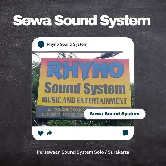 Sound System di Gedung Acara Suasana Pesta yang Menggetarkan di solo